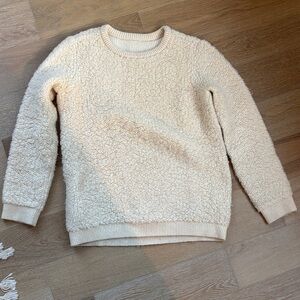 Reiss Cream Sherpa Sweater